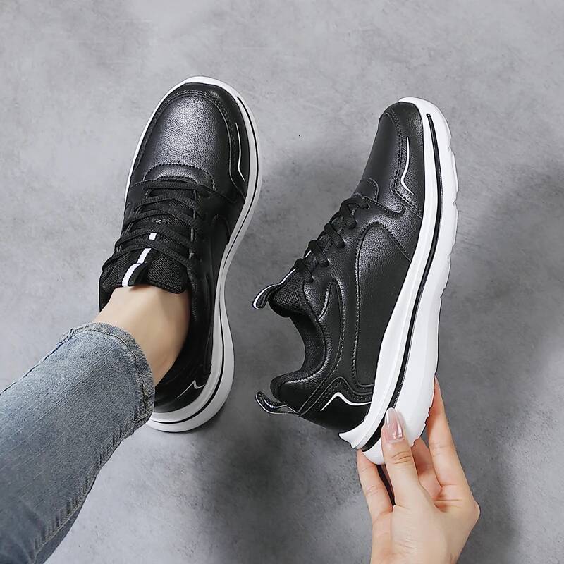 Women Casual Running Sport Mesh Breathable Female Walking Jogging Shoes Comfortable Black White Tennis Sneakers ddmysaturn
