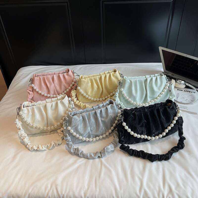 2025 New Summer Korean Style Handbag for Women Simple Chain Shoulder Casual Crossbody Bag with Letter Decoration