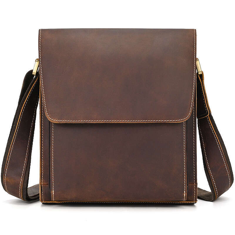 High Quality Men's Leather Shoulder Bag Genuine Leather Crossbody Bags For Male Messenger Bags Vintage Sling Bags Man Bags