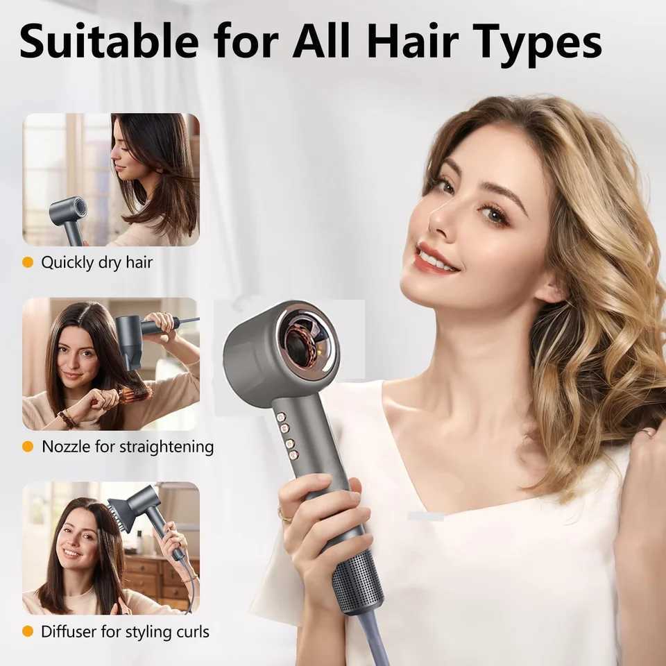 1600W Super Hair Dryer Leafless Hair dryer Personal Hair Care Styling Negative Ion Tool Constant Anion Electric Hair DryersW250904