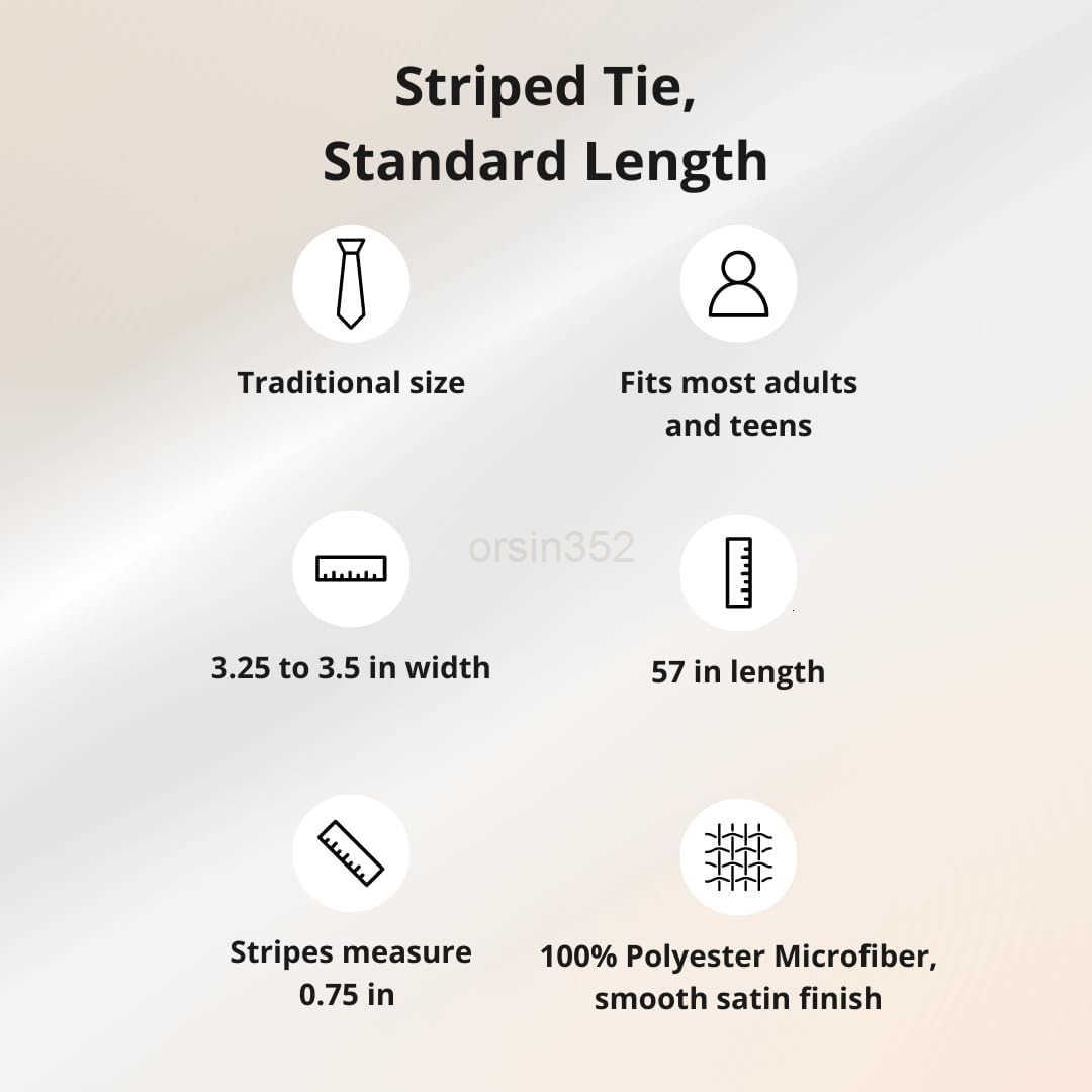 Mens Striped Tie Standard LengthW250904