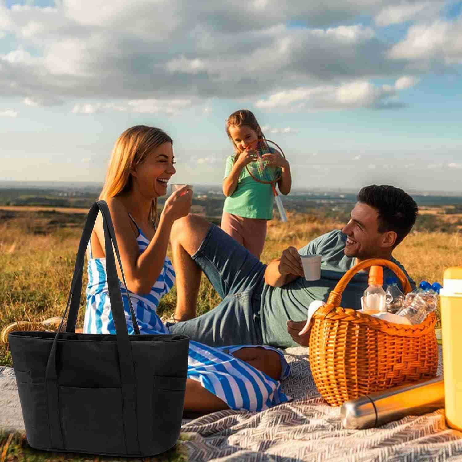 Tote Bag for Women Travel Essentials Large Tote Bag with Zipper Top Handle Handbag for Travel Work M250904