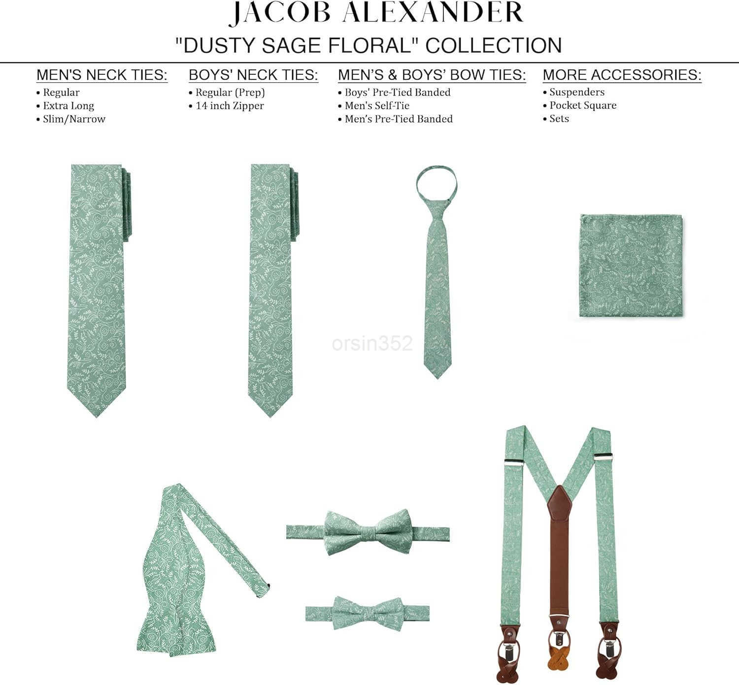 Mens Slim Width 275 Floral Neck TieW250904