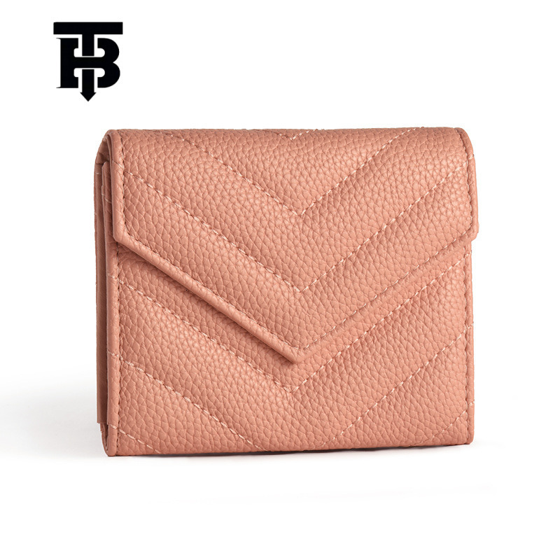 Designer s bag TB BHULAMTE Women's Wallet Coin Purse Ins Solid Color Simple Card Holder Multi-Functional Lipstick Bag Large Capacity Wallet Facto