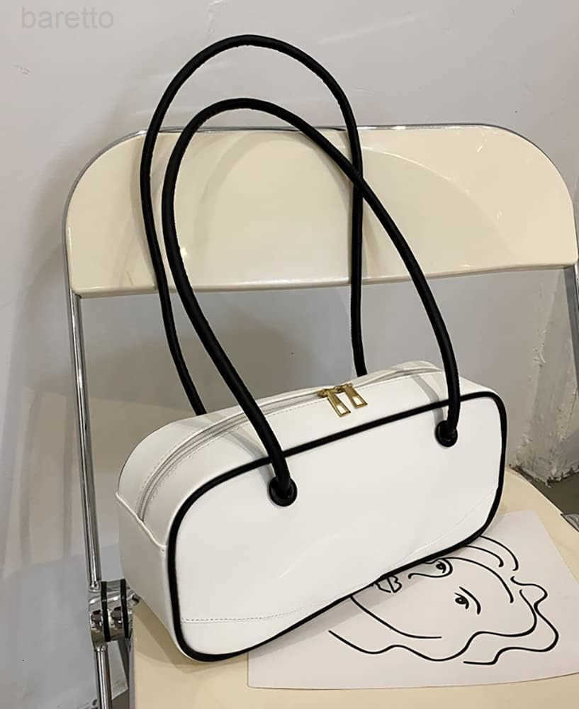 Leather Handbags Boston TopHandle Purses Smile Satchel Elegant Shoulder Bag for Women M250904