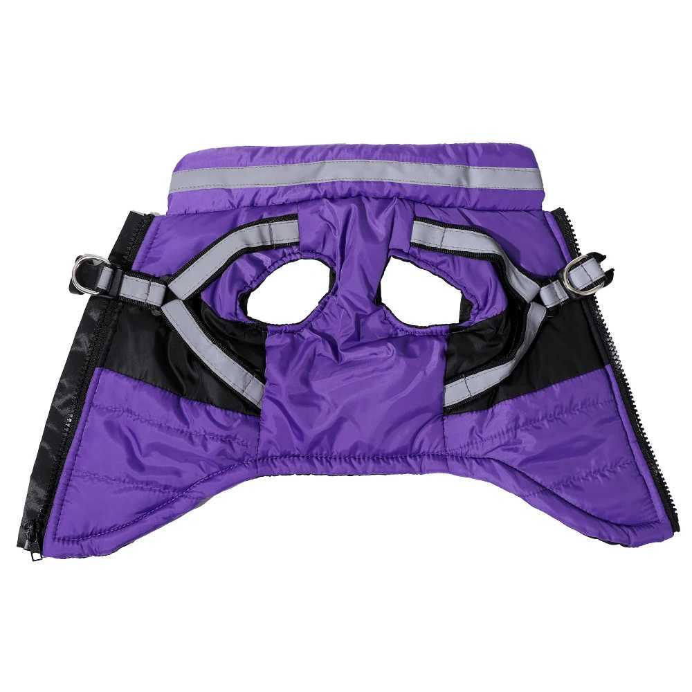 Dog et Winter Waterproof Pet Clothes With Harness For Small Medium Dogs Cats Puppy Coat Reflective French Bulldog Apparel W250904