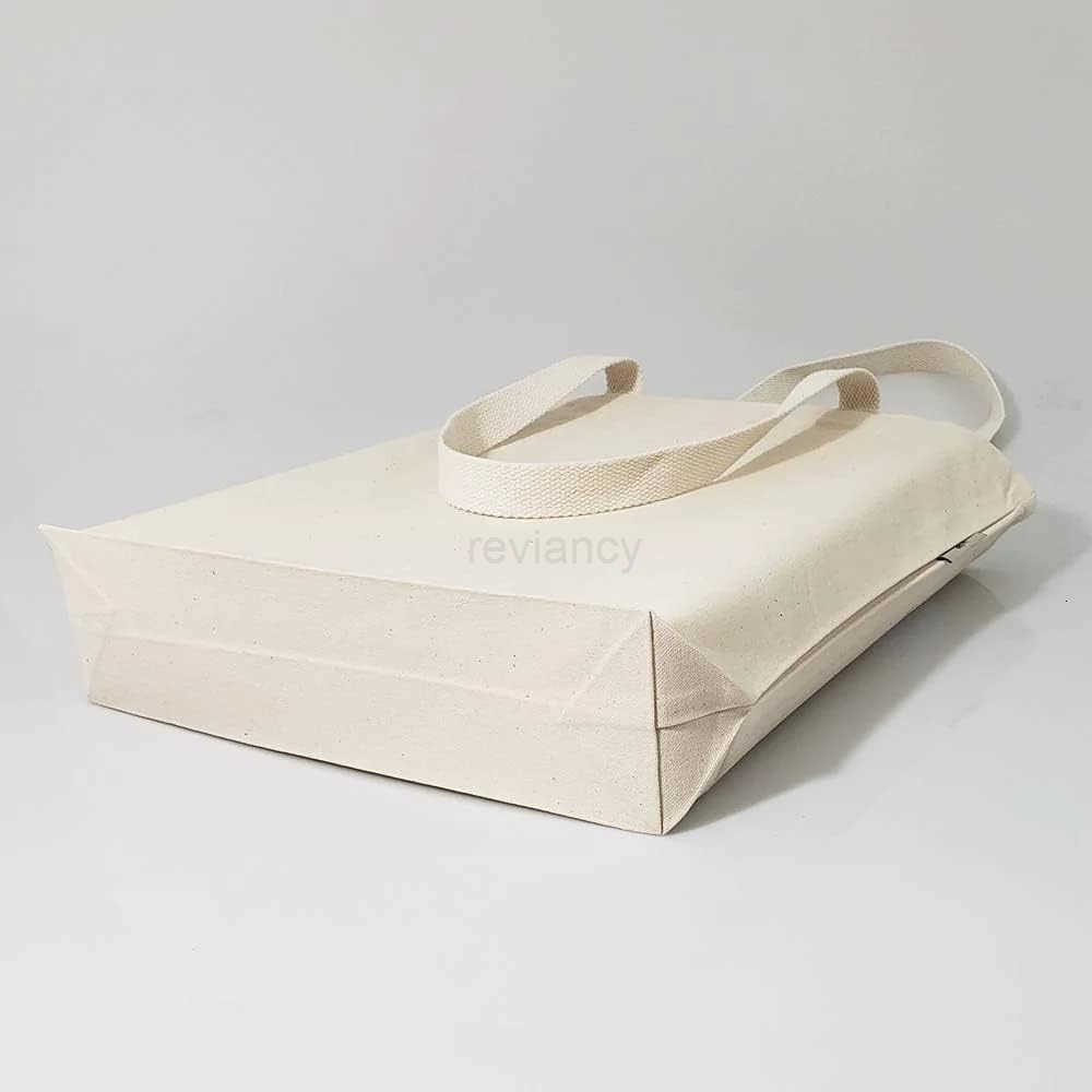 Tote Bags Organic Natural Color Plain Bags for Decorating Heat Transfer Printing DIY CraftsW250904