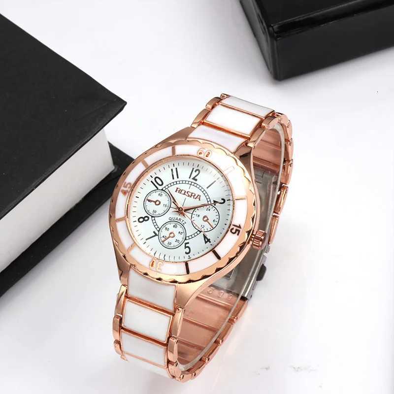 Wen Watches Rose Gold White Quartz Steel Watch Mujer Elegant Design Clock Ladies Wristwatch Bayan Kol Saati Feminino Reloj X250904
