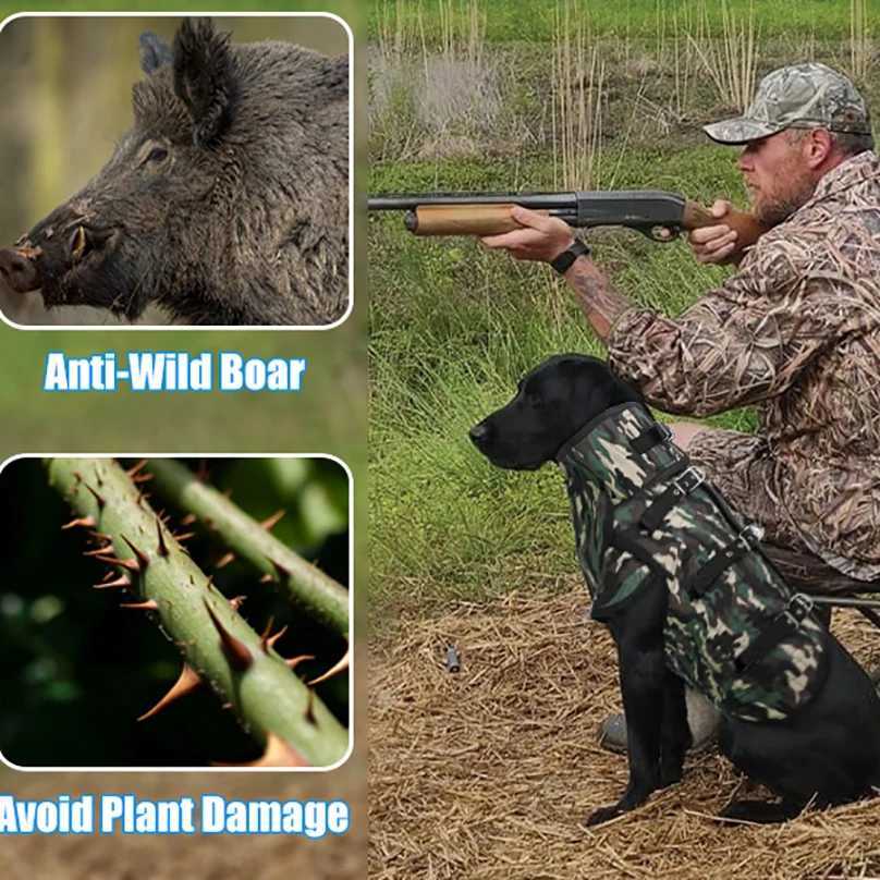 Hunting Dog Armour Hunting Dog Safety Vest Dog Harness Vest Dog Protective et W250904