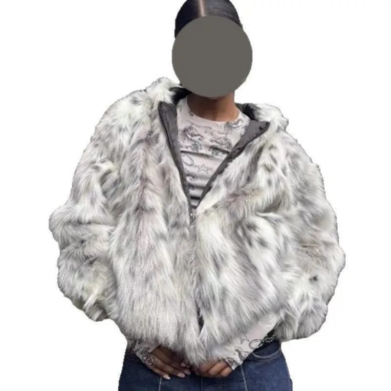 Aesthetic Harajuku geometric highquality plush warm zipper hoodies for women Y2K autumn and winter fashion versatile sweatshirt 250904