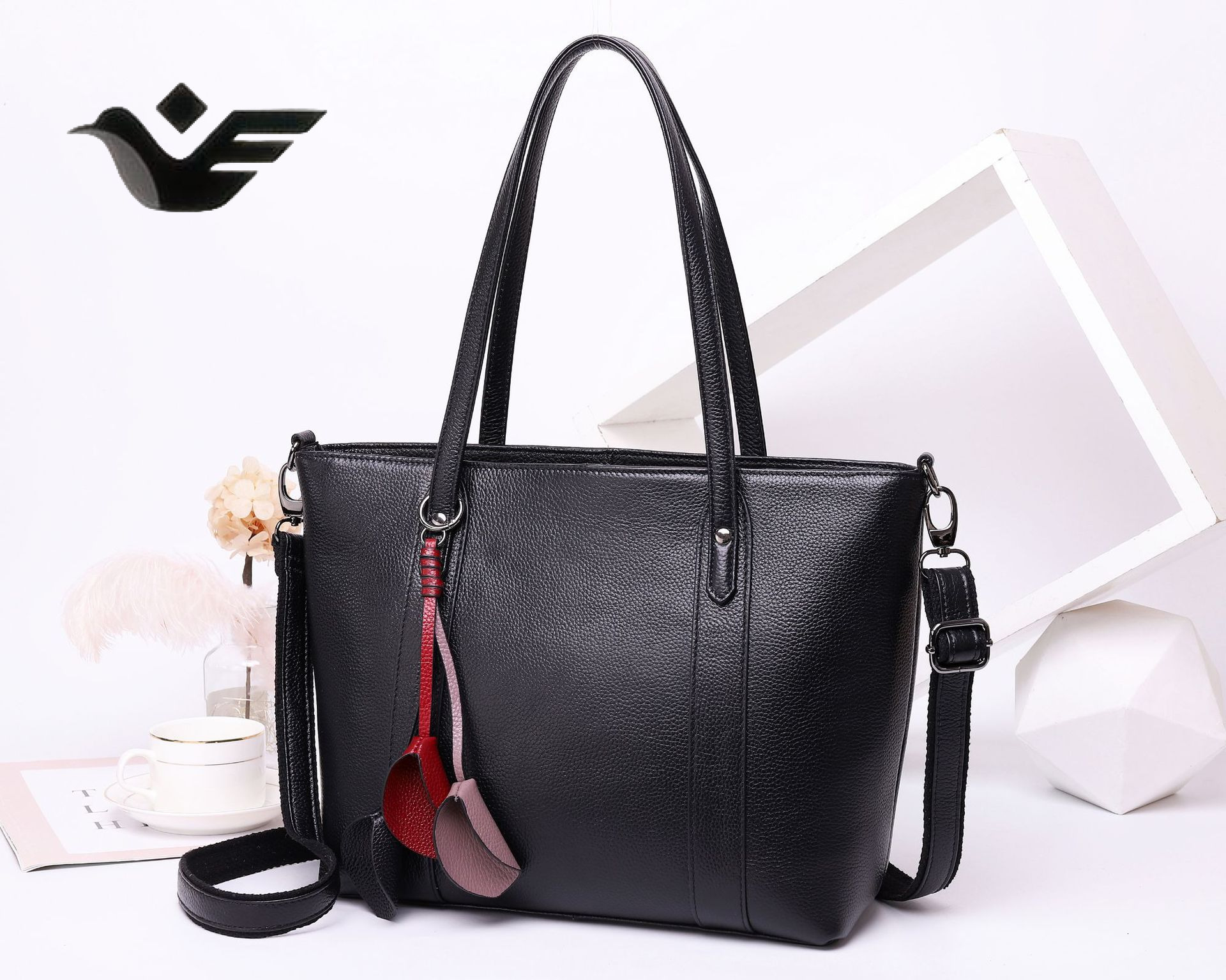 Feiyan Free Shipping New Designer Bag Luxury Shopping Bag Top Layer Cowhide Fashion Women's Bag Tote Handbag Crossbody Genuine Leather Large Capa