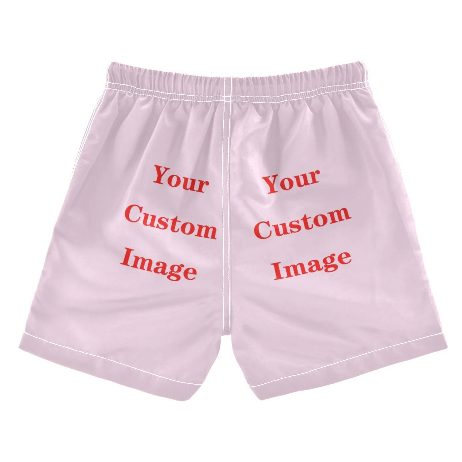 2025 Kids shorts Custom Image Print Swimwear Boy Swimsuit Swimming Trunks Set Beach Short Suitable For 3-14 years old Children