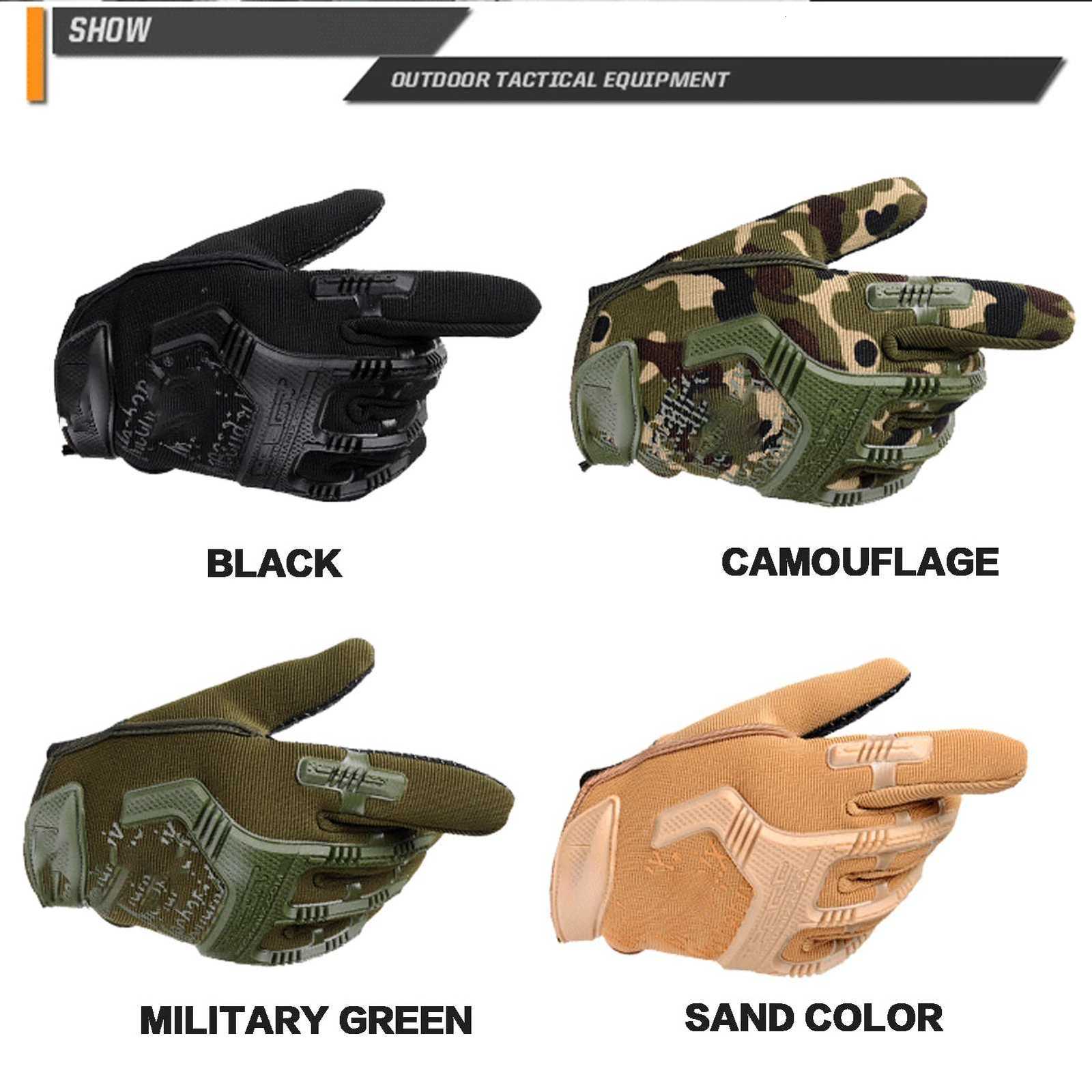 Outdoor Tactical Gloves Tactical Hard Knuck Half finger Gloves Mens Combat Hunting Shooting Antiskid Workout Fitn GloveXJ250904