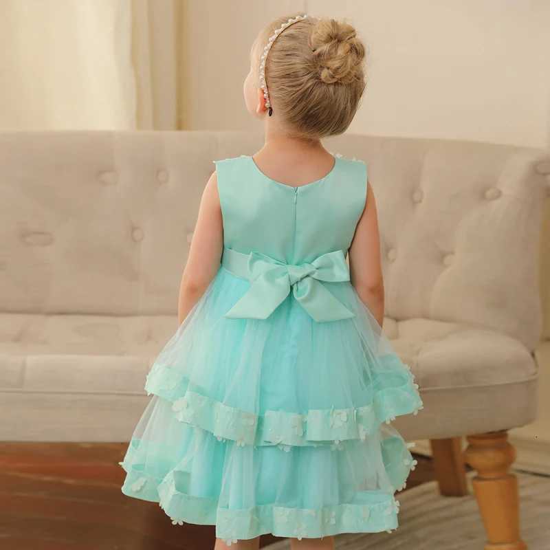 Girls Princess Party Dresses For 3-9 Years Kids Birthday Wedding Evening Prom Gown Summer Childrens Dress Z250904