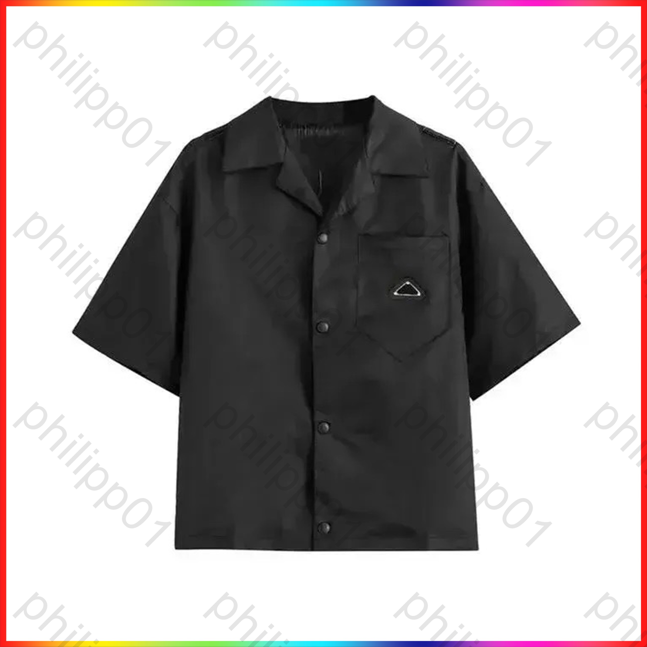 5A Designer Shirt Mens Button Up Print Shirts 2025 Luxury Summer Fashion Quick drying Shirt splash-ink letter print design couple Casual Beach Polo lapel Clothes