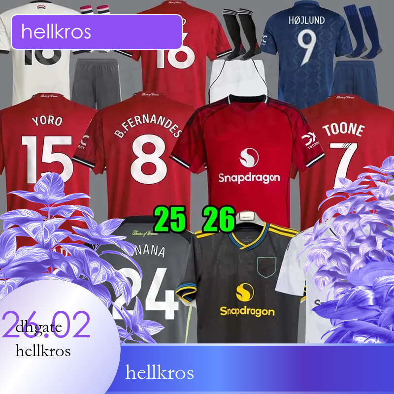 25 26 Man Soccer Jersey AMAD GARNACHO HOJLUND MAINOO MOUNT unted football shirt MARTINEZ BRUNO FERNANDES YORO UNTED CASEMIRO Zirkzee Kids Child kit unitedjersey