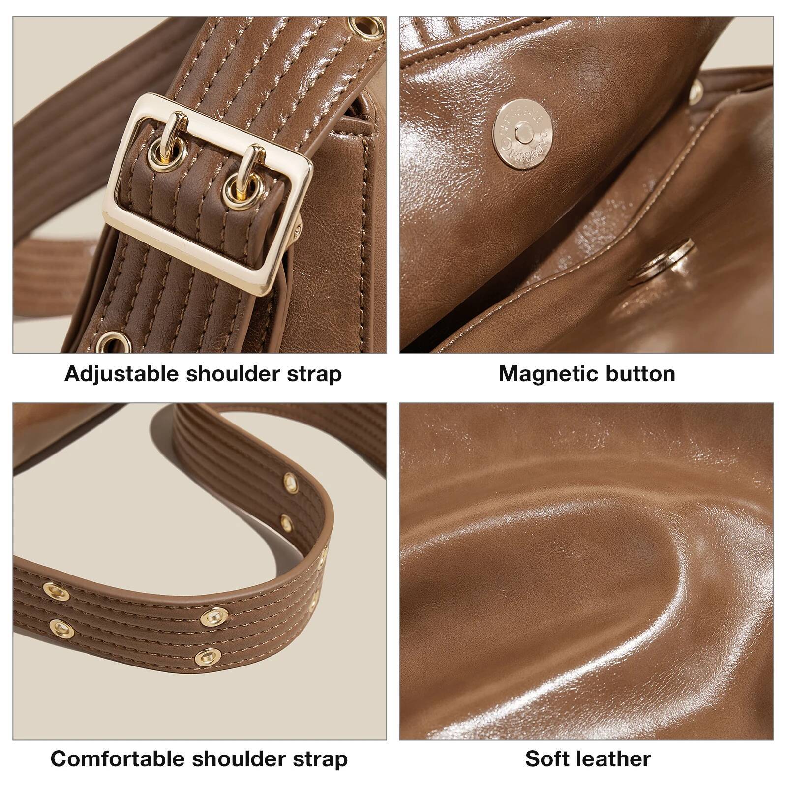 FOXER 2025 Autumn Winter New Women's Shoulder Simple Large Tote Split Leather + PU Female Soild Crossbody Bag Purse