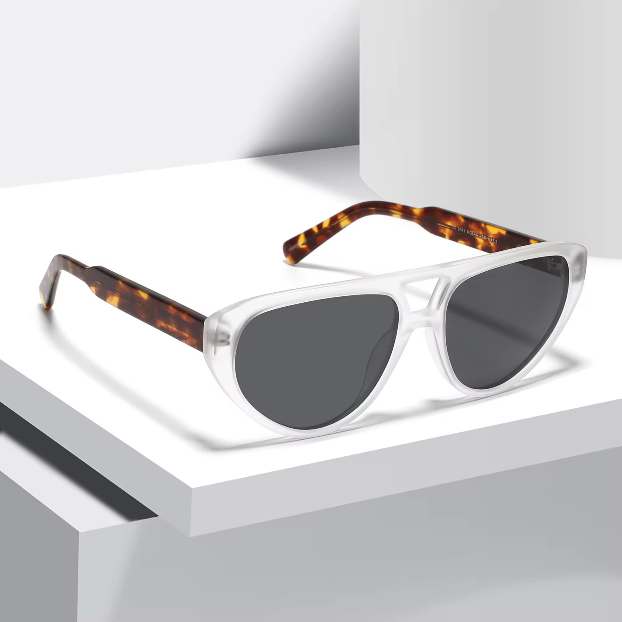 High Quality Acetate Sun Glasses Women Oval TR90 Frame Fashion Trendy Private Label Polarized Sunglasses Custom Design