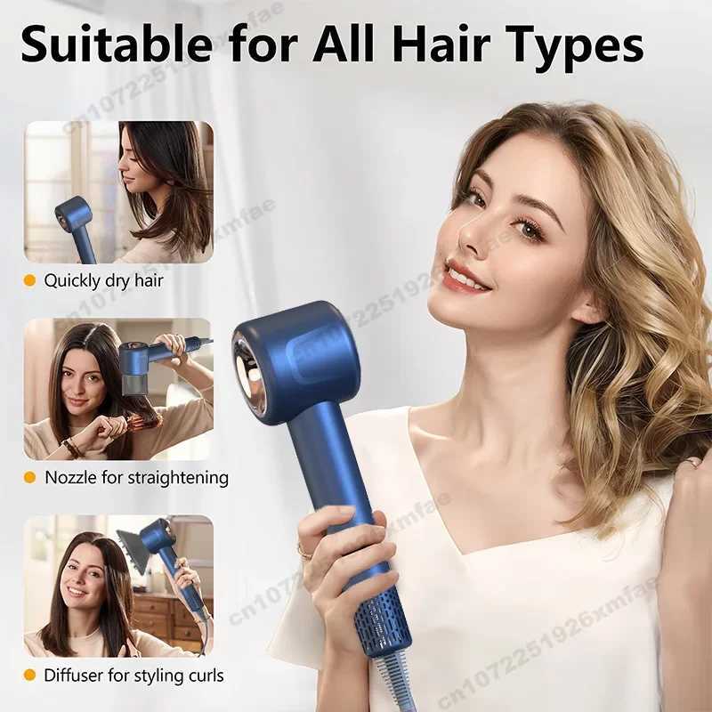 6 IN 1 Super Hair Dryer 220V Leafless Hair dryer Personal Hair Care Styling Negative Ion Tool Constant Anion Electric Blow DryerW250904