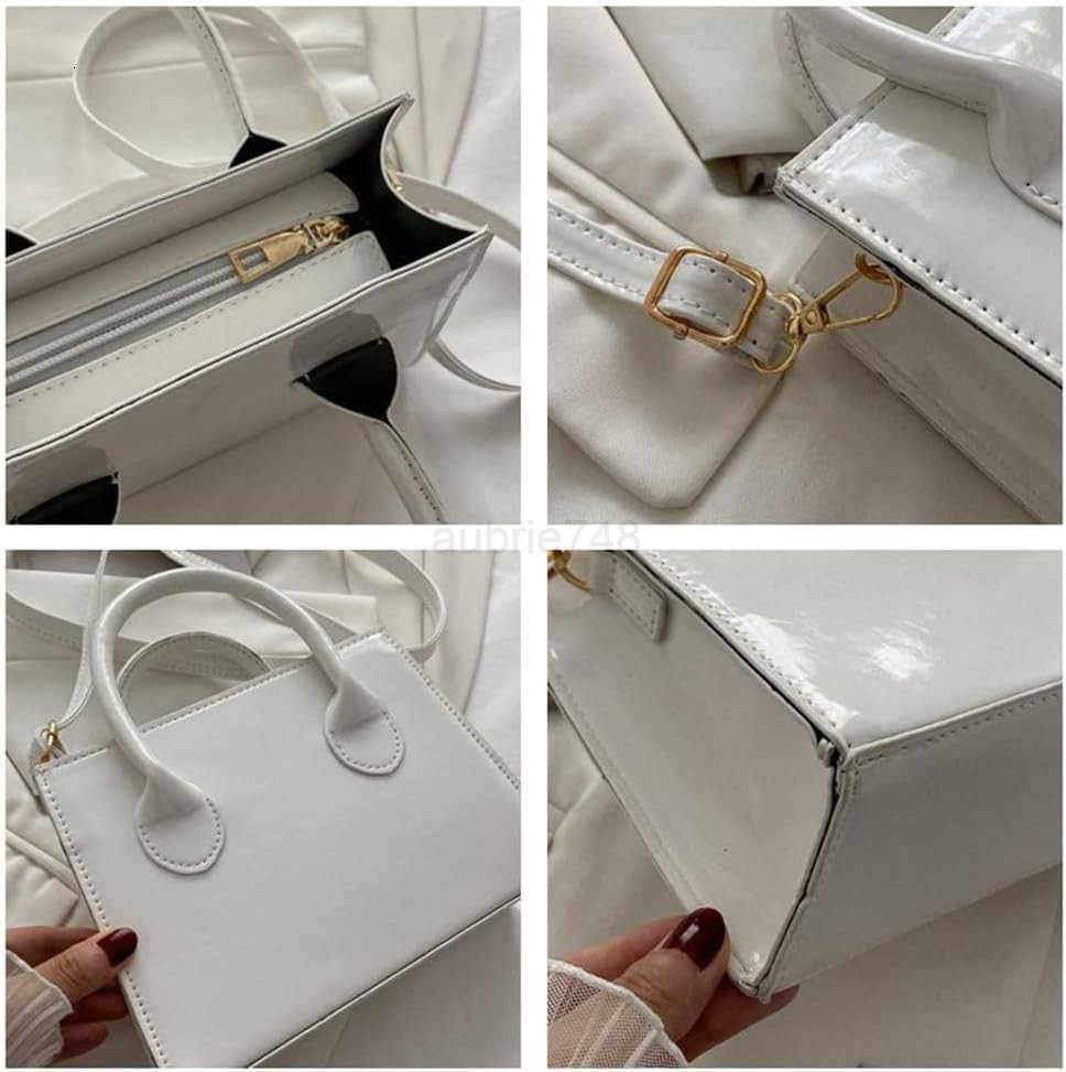 Patent Leather Handbag Shinny Clutch Purse Mini Shoulder Bag Evening Purse for Women M250903