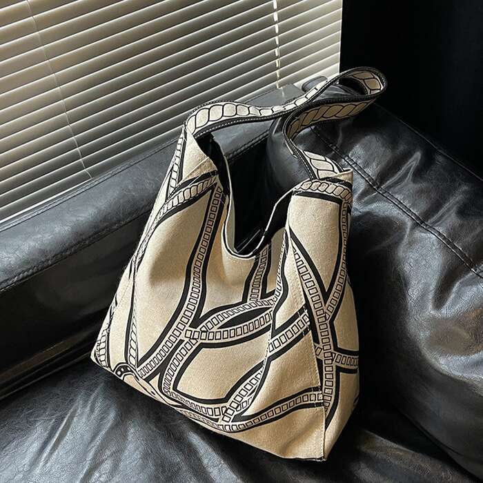 Korean Style Simple Casual Single Shoulder Underarm for Women 2025 New Large Capacity Commuter Tote Bag