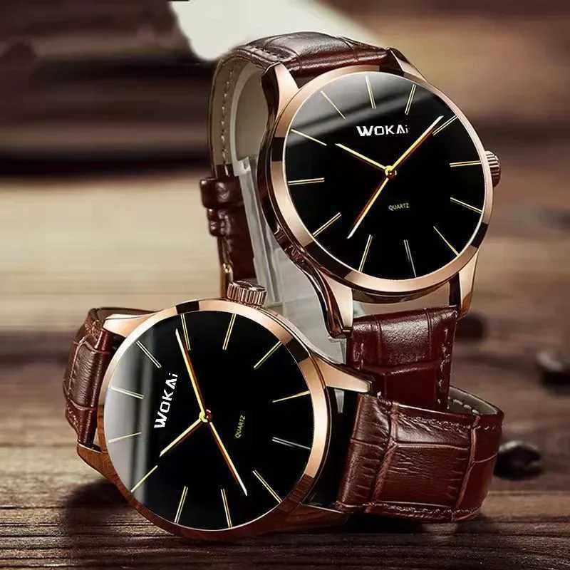 New Fashion Business Watch Men Watches Reloj Hbre Casual Leather Band Quartz Wristwatches Men Relogio Mascino Montre Hme X250904