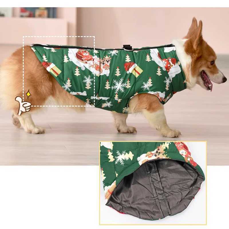 2023 Warm Dog Down et Winter Thickened Dog Clothes Waterproof Dog et Medium and Large Dog Clothing Welsh Corgi Clothing W250904