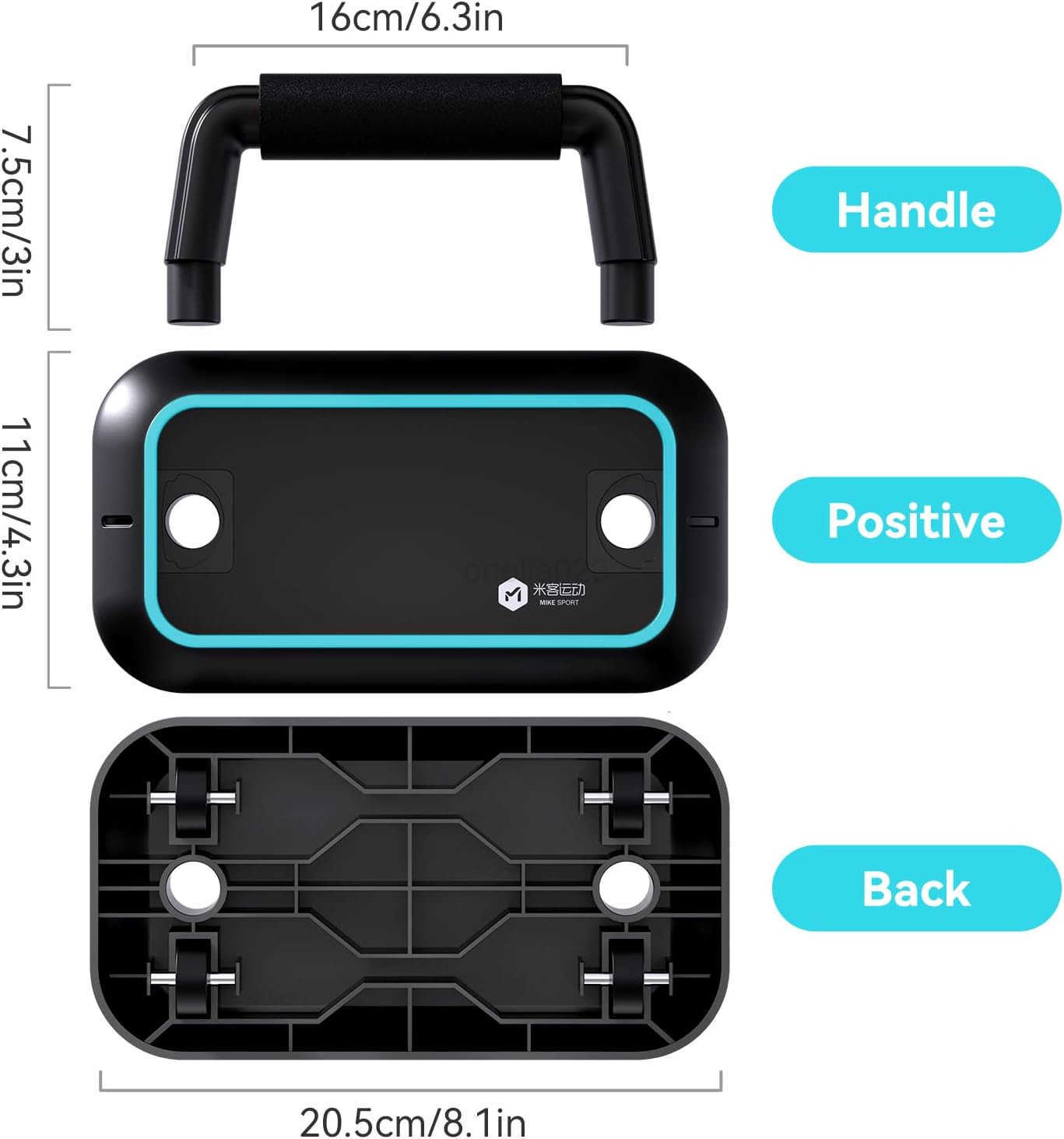 2in1 PushUp Bar and Ab Roller for Men Lightweight Portable Pushup Handles Perfect Pushups Equipment Ab Wheel Roller for Abs Workout Ideal Push Up Stan