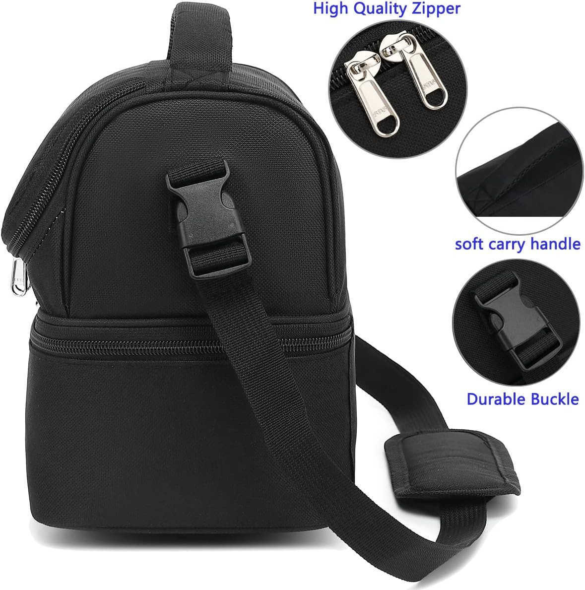 Tote Bag for Women With Adjustable StrapBlackW250904