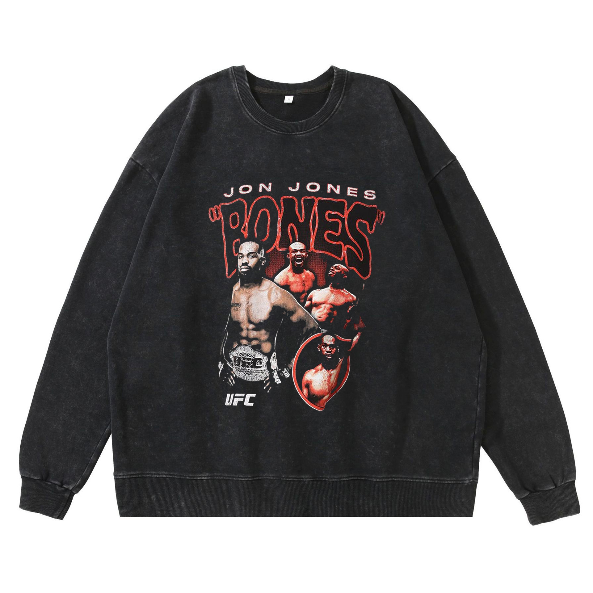Retro-Inspired Denim Fabricated Hooded Sweatshirt Featuring Unique Artwork - TT8379