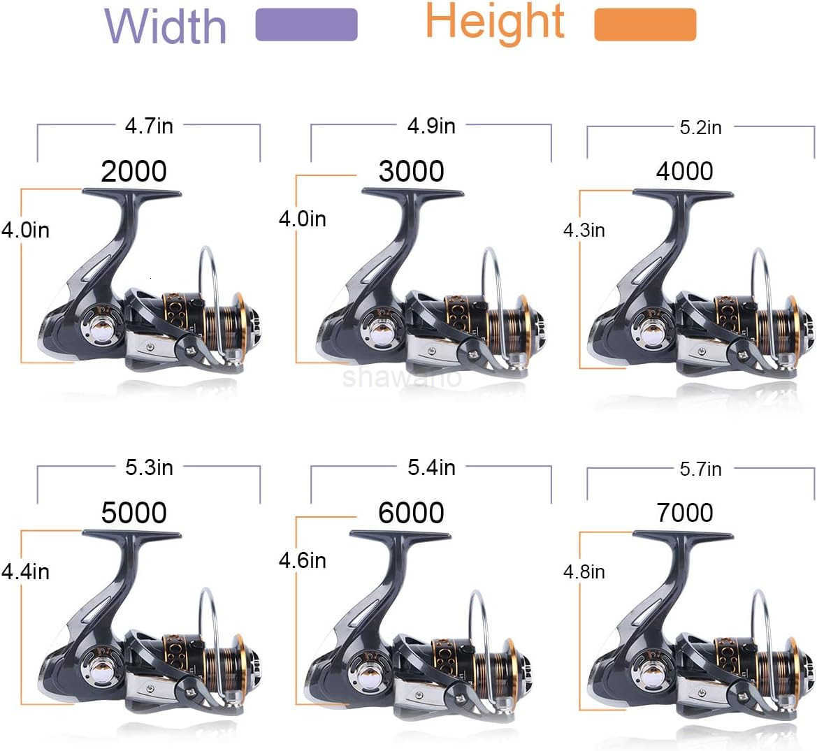 Spinning Reel Saltwater Fishing Reels with Wooden Handle 13 BB Light Weight 43LB Max Drag 471521 Gear Ratio SummerICE Fishing Beginners Kids Friendly 