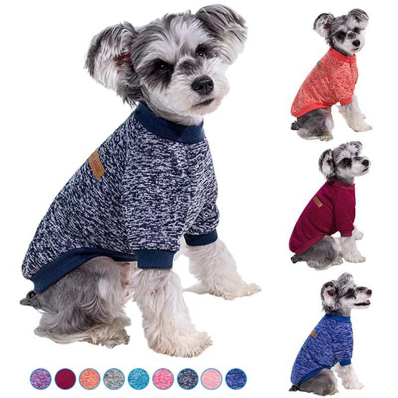 Puppy Cat et Winter Warm Dog Clothes for Small Dogs Chihuahua Coat Schnauzer Pug Clothing Sweatshirts Casual Pet Costumes W250904