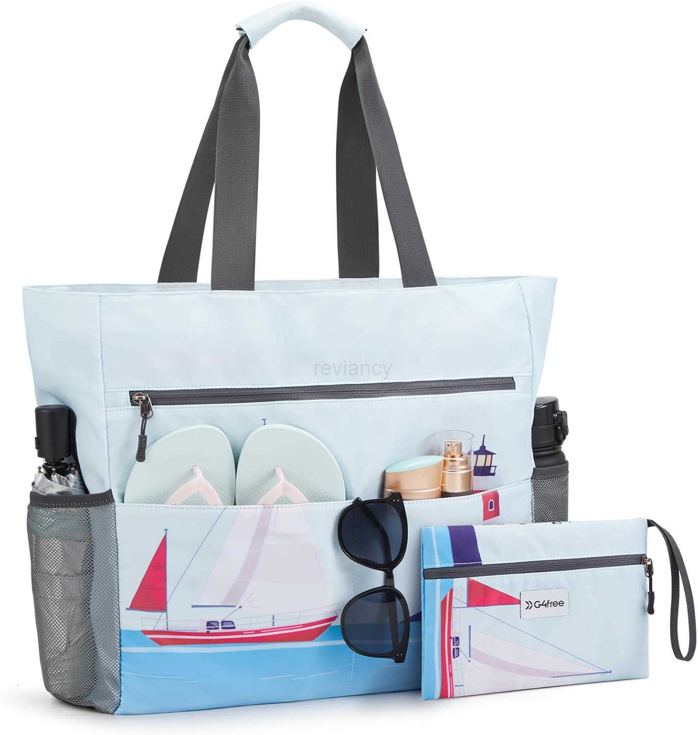 Bag Waterproof Sandproof Beach Tote Bag Large Capacity Foldable for WomenW250904