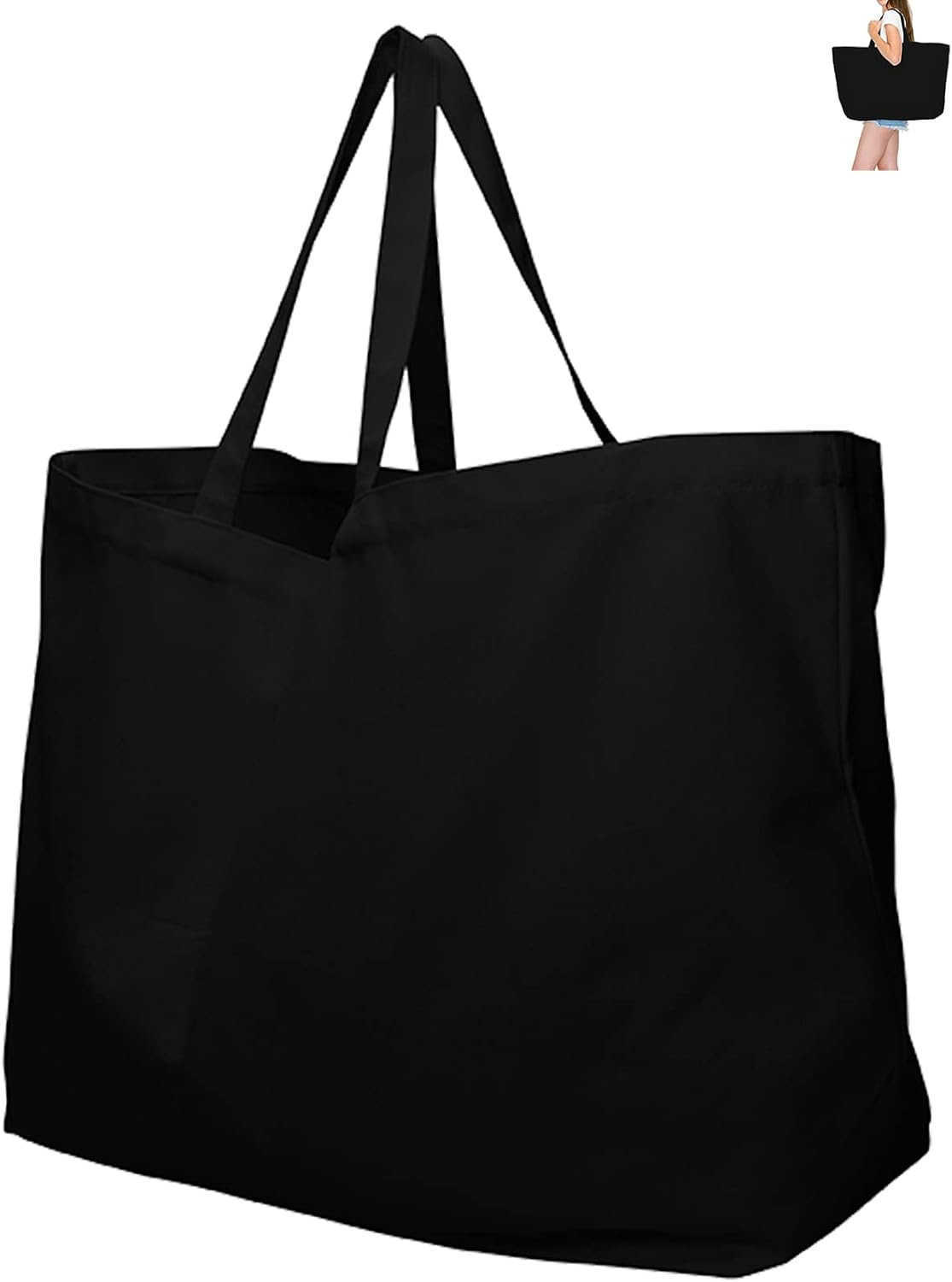 Large Canvas Tote Bag Big Largest Reusable GroceryW250904