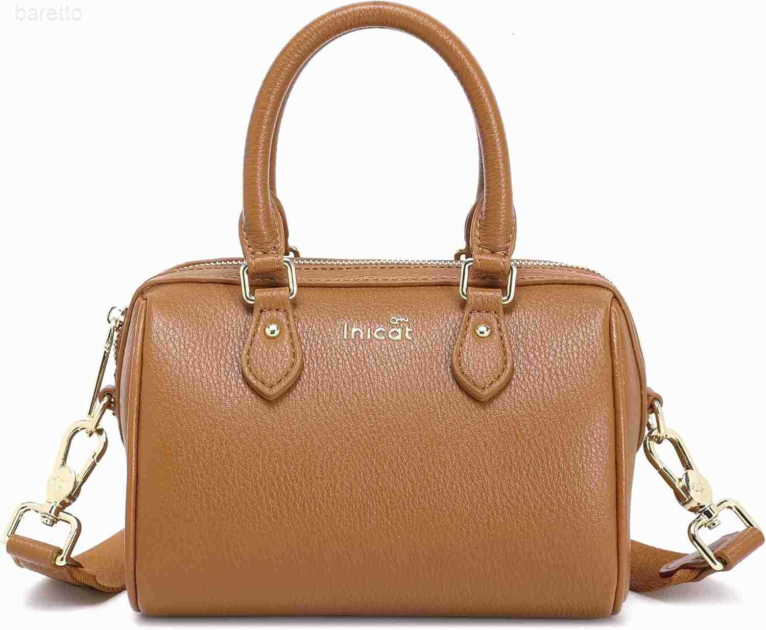 Barrel Bag for Women Top Handle Satchel Shoulder Boston Bags Crossbody Purse Handbag with Detachable Long Strap M250903