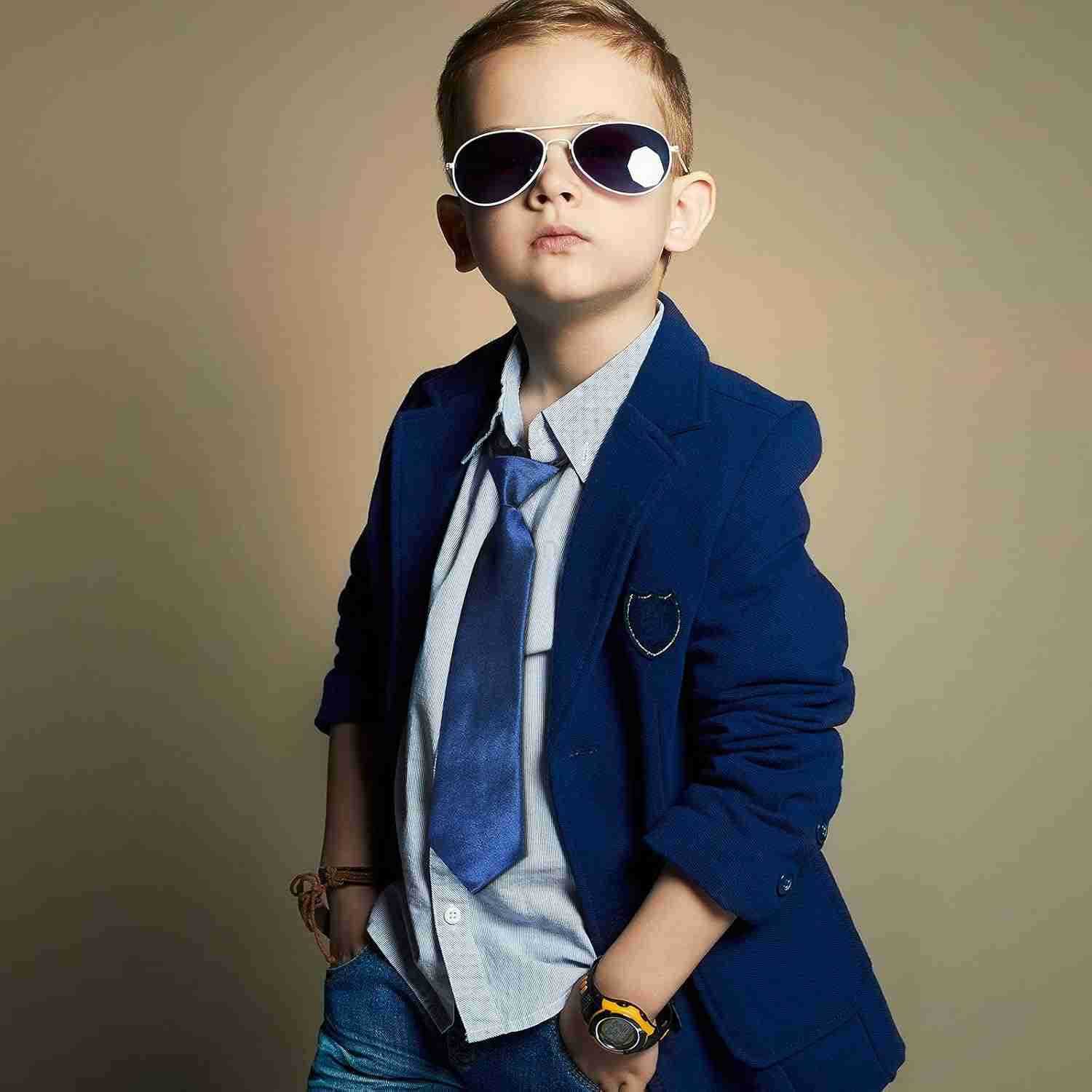 12 Pieces Boys Ties Clip On Neckties Pretied Tie Solid Color Necktie Neck Strap Formal with Elastic for Kids Wedding Graduation School Uniforms Assort