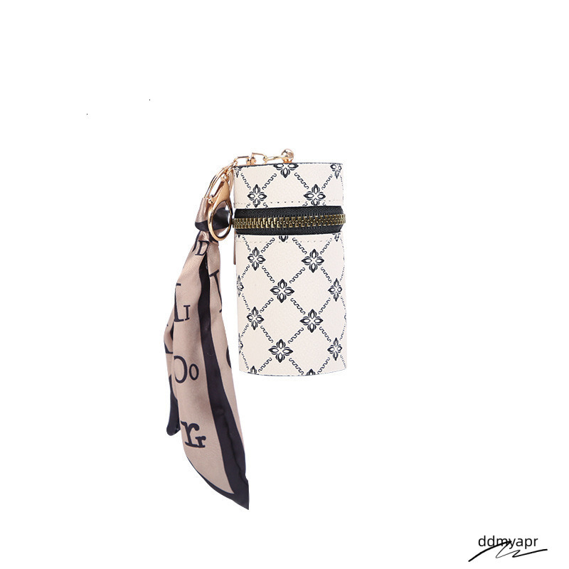 Leather Bucket Pendant Earphone Lipstick Mini Keychain Bag Key Pouch Ddmyday Women Accessories Keyring Gift250710 Ddmyday