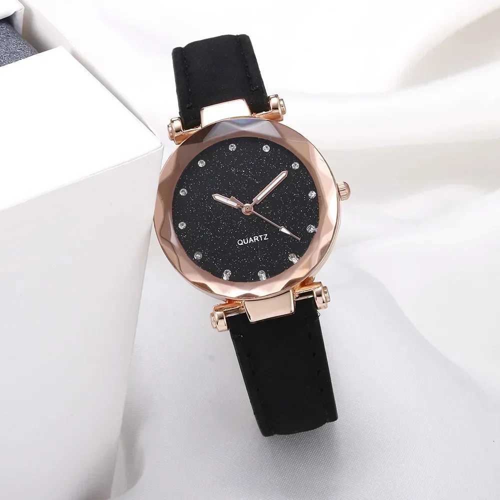 Watches for Wen Ladies Watch Round Rhinestone Star Sky Leisure Fashion Trend Frosted Belt Vintage Quartz Wristwatch X250904