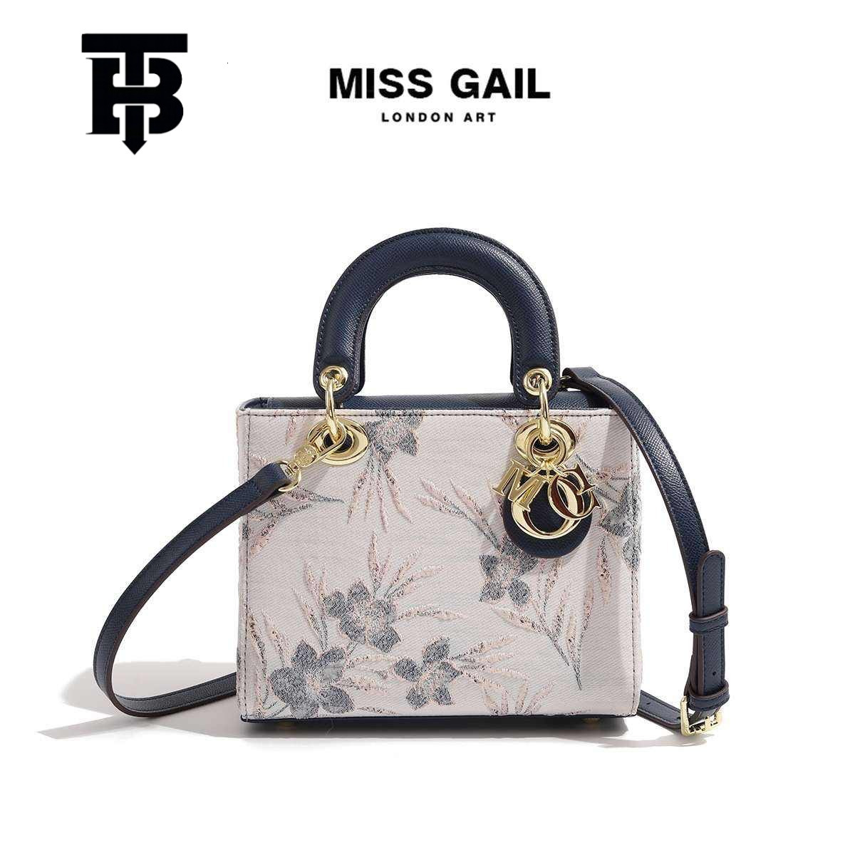TB BHULAMTE High-Quality Princess Diana Style Women's Bag Designer s bag Large Capacity Handbag New Elegant Plum Blossom Embroidery Shoulder Bag 