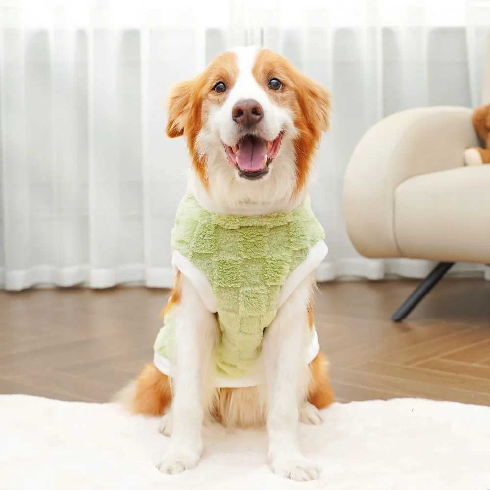 Pet dog clothes autumn and winter coat polar fleece warm sweater vest golden hair medium and large dog coat clothing supplies W250904