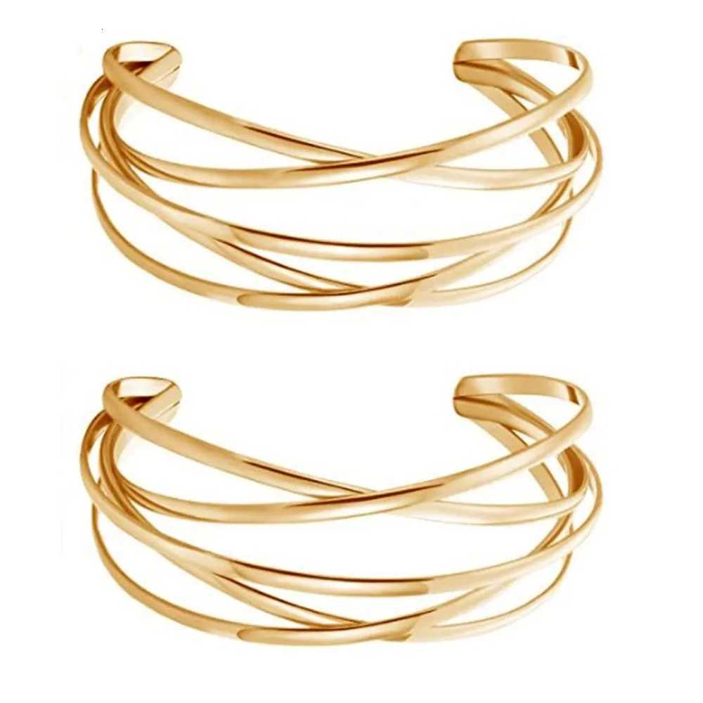 Punk Hollow Alloy Bangles Women Gold Silver Color Cuff Bracelet Open Jewelry Pulseras Acero Inoxidable Para Mujer Pulsera HombreXJ250904