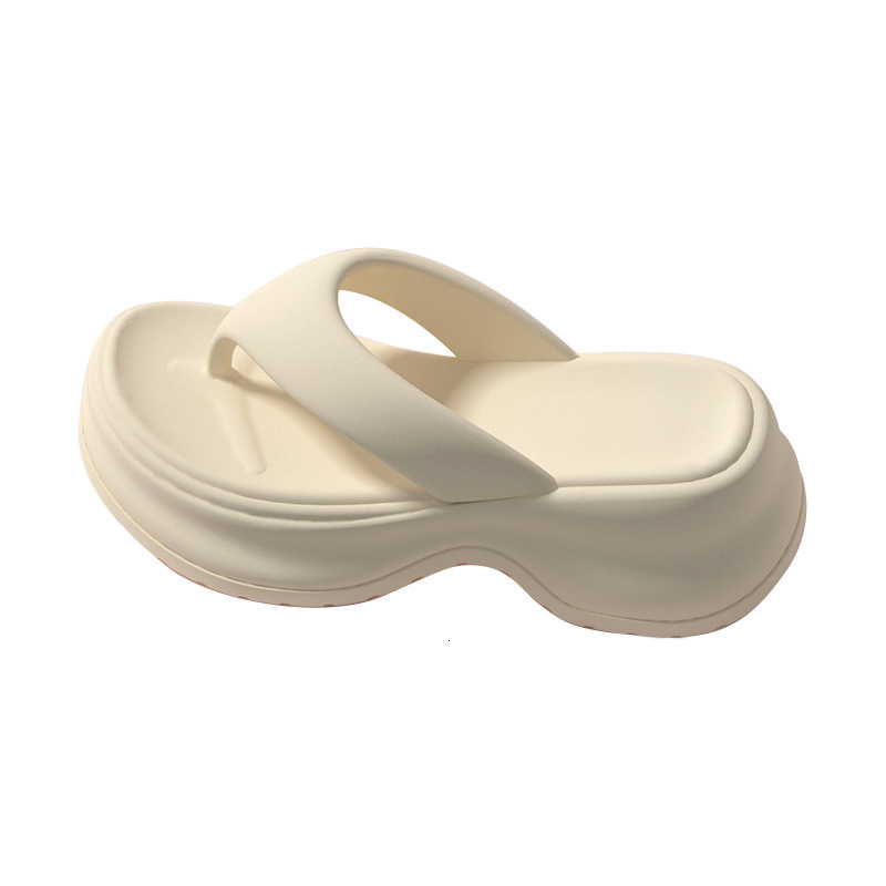 Thick bottomed women's flip flops designer 2025 new beach sandals