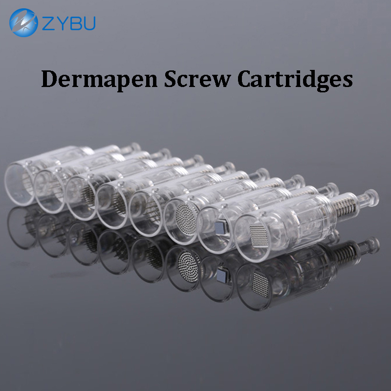 Dermapen Micro Needling Tip 9 Pins 12 24 36pin 42 Pin for Professional Derma Pen Use 100Pcs Nano MTS Tips Needle Cartridges
