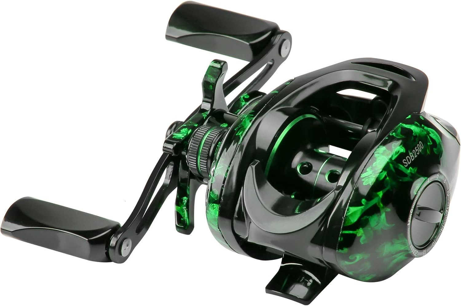 Baitcasting Fishing ReelsSnow Demon Beginners EditionBaitcaster Reel1764 Lbs Max Drag721 Gear Ratio 41BBCarbon Fiber Frame W250904