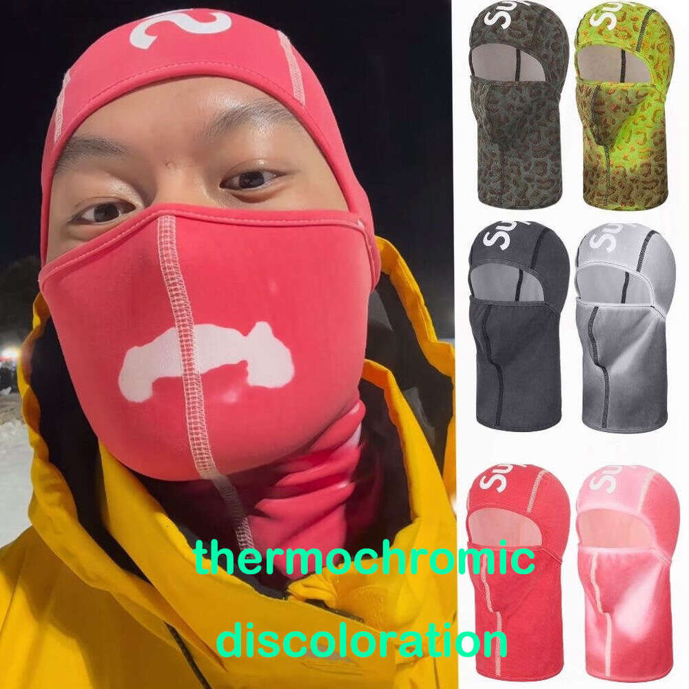 Black White Sports Ski Mask Designer Brand Outdoor Cycling Windproof Riding Mask Headgear Brand Sports Face Mask Winter Hat Bonnet Men Neck Gaiter Head BeanieA