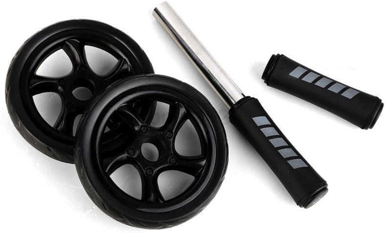 Ab Roller Wheel 2 Types Ab Roller No Noise Ab Wheel Easy to Assemble Abs Workout Equipment for Abdominal Core Strength Training Home Gym Exercise Whee