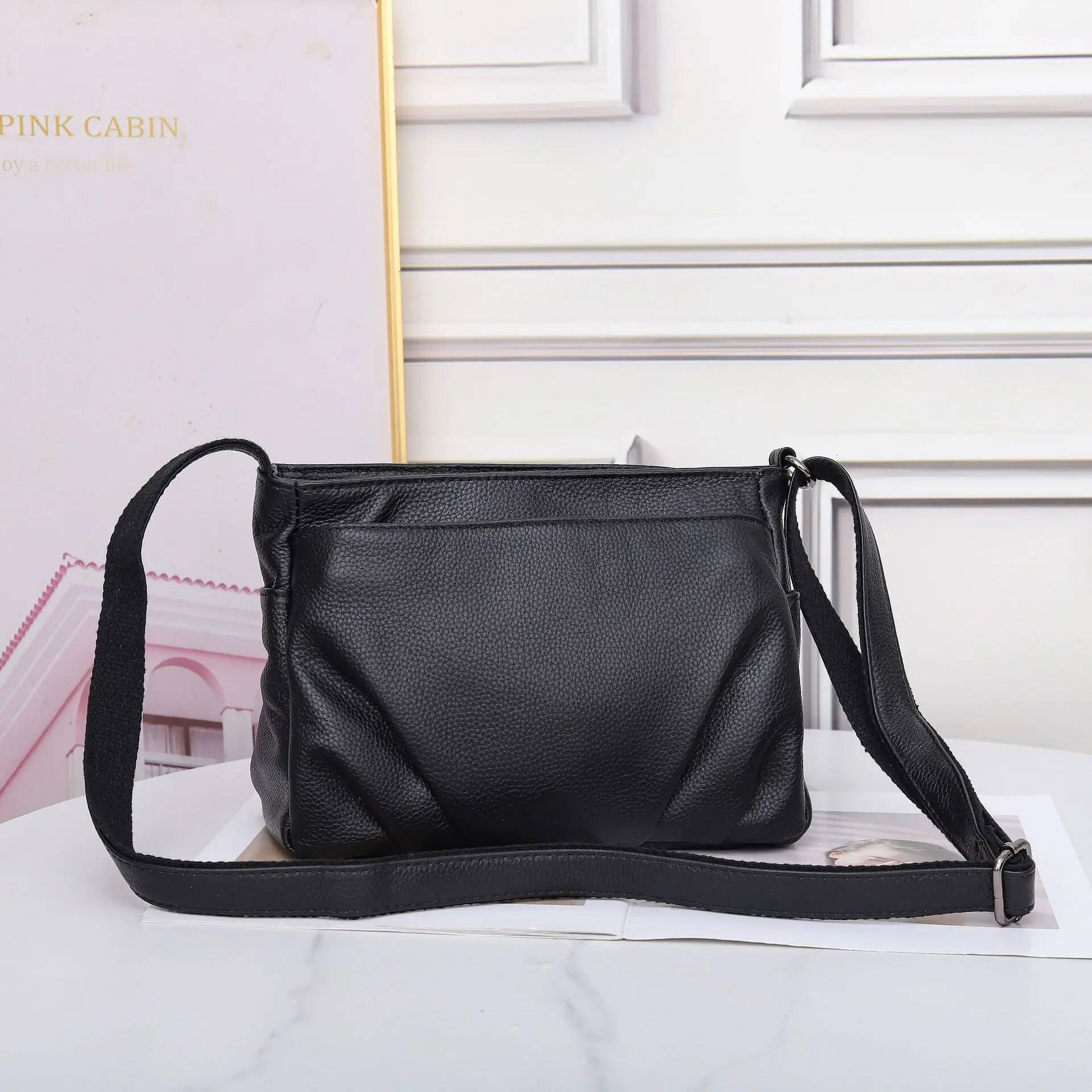 Women's Full-Grain Cowhide Leather Shoulder Bag - Spacious Convertible Tote with Multi-Compartment Organizer Commuter Handbag