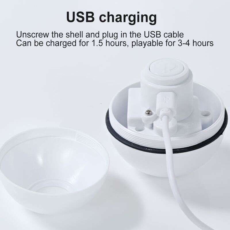famous brand Guangying Electric USB Charging Cat Interactive Ball Toy With Rolling LED Light Pet Supply