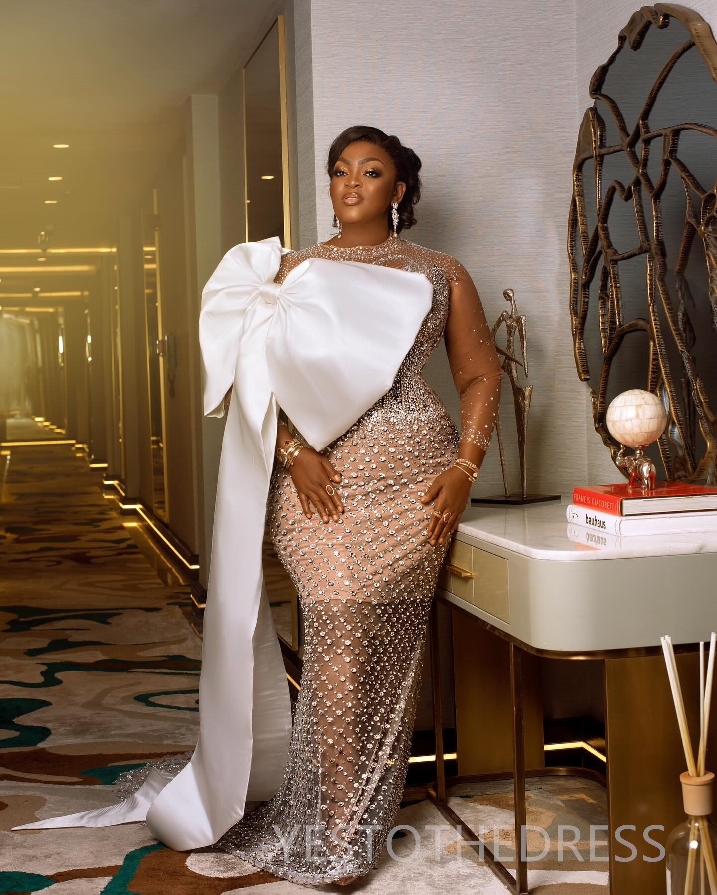 Plus Size Luxurious Prom Dress 2025 Evening Dresses Elegant Dresses For Special Occasions Illusion Beaded Lace Jewel Birthday Dress Second Reception G