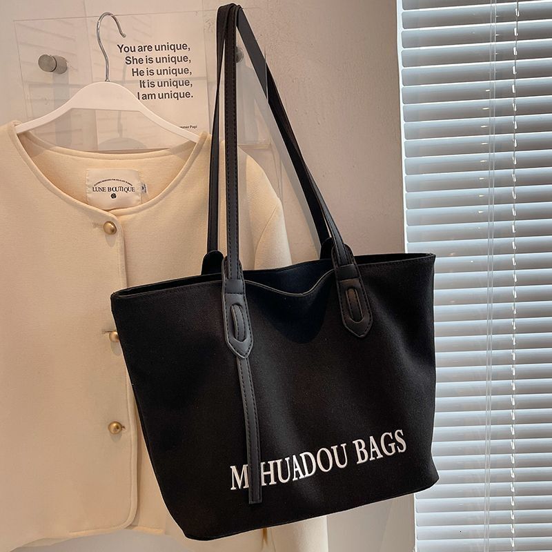 Luxury Bag Designer Free Shipping Canvas Bag For Women Large Capacity New 2024 High-end Fabric Handbag Tote Bag For Commuting